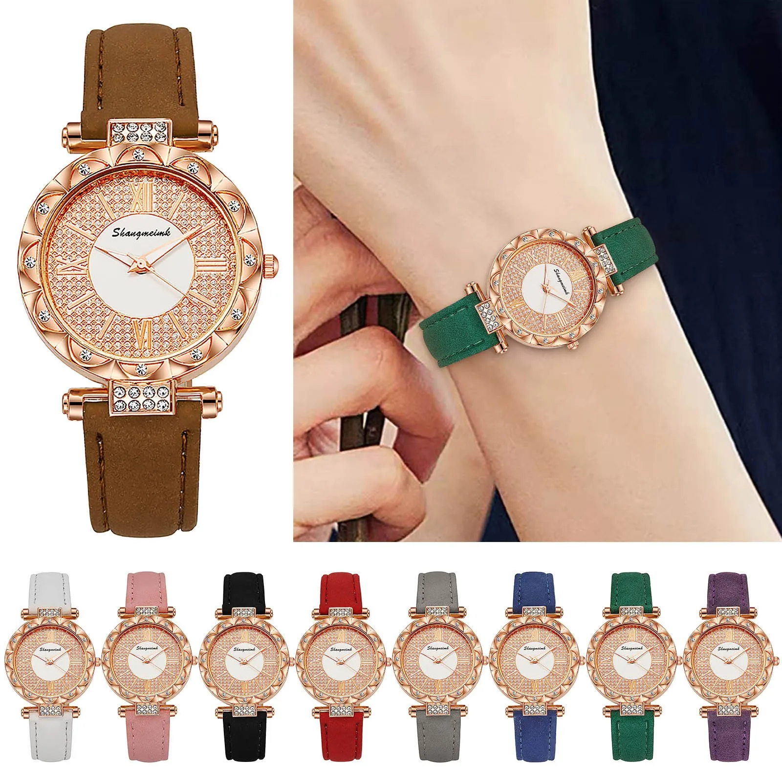 

Women Luxury Quartz Watch Casual Leather Belt Wristwatch Ladies Fashion Elegant Watch Clock Gifts Relogio Feminino Hours Reloj