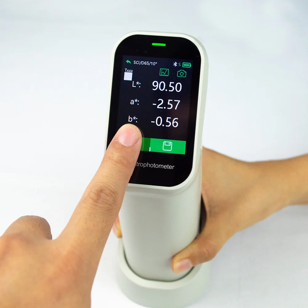 Imagem -06 - Precisão Portátil Color Difference Meter Têxtil Cor Diferença Detecção Ds200 Series Impressão a Tinta Alta