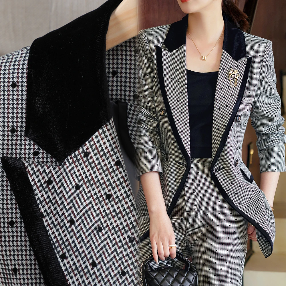 Korean Formal Blazer for Women, Business Suits, Autumn and Winter Work Wear, Jackets and Pants, Quality Office Uniform 2-Piece