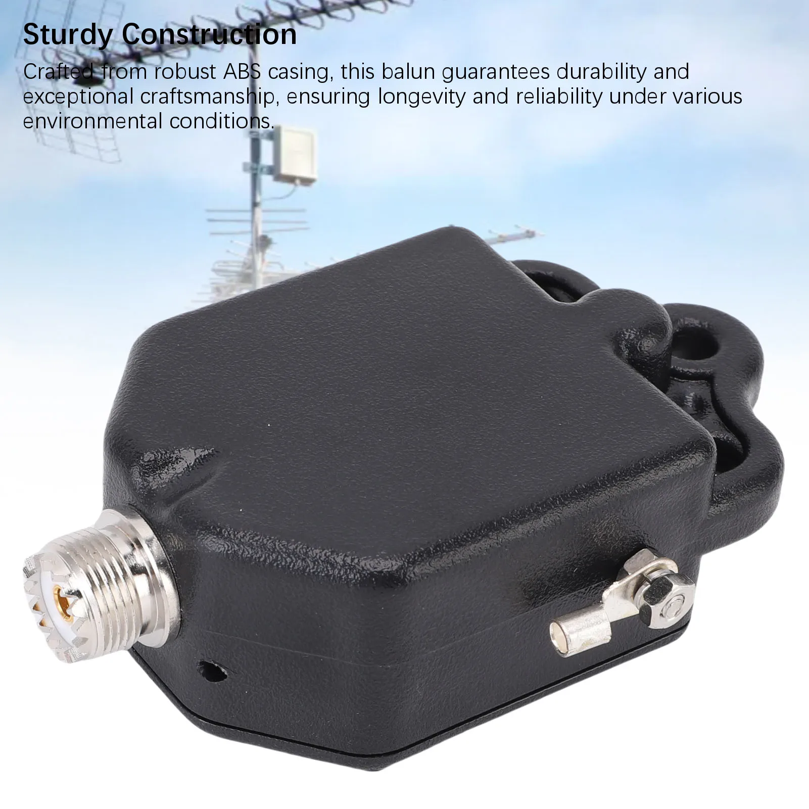 1:64 Balun صغير 4 نطاقات 8 نطاقات 1 إلى 30 ميجا هرتز 100 وات إلكترونيات استهلاكية Balun دعم لـ FT8 FM AM FSK 4 Band Mini Balun