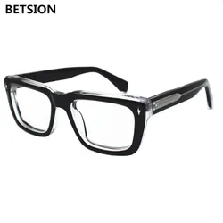 Vintage Square Reading Glasses Acetate Presbyopia Glass Retro Fashion Computer Mens Full Rim 50 75 100 125 150 175 200 225 250
