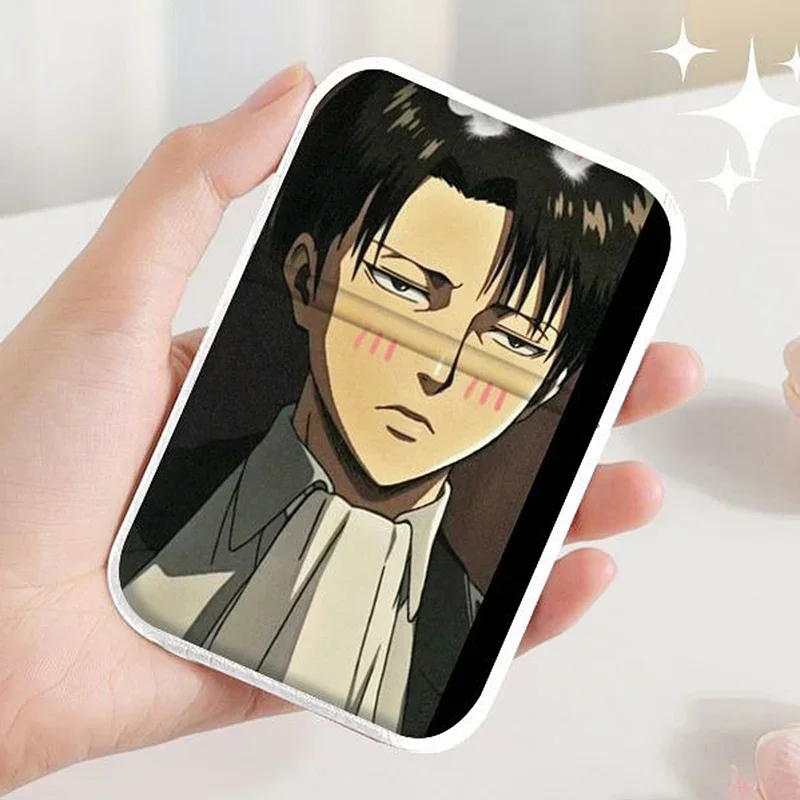 10×7cm Attack On Titan,Shingeki no kyojin,Folding Single-side Makeup Mirror, Anime Cute, Portable Travel, Rectangular,Girls Kids