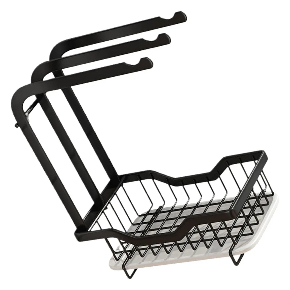 

Metal Kitchen Sink Sponge Rack Dishcloth Drying Holder Ventilated Drain Organizer Sponge Holder Metal Rag Rack