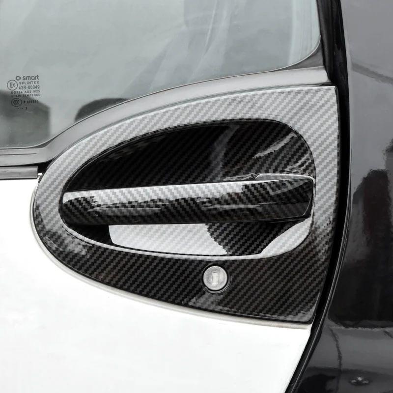 

Стайлинг автомобиля, внешняя дверная ручка, накладка на чашу для Smart 451 Fortwo, пластиковая накладка, защитные наклейки, аксессуары