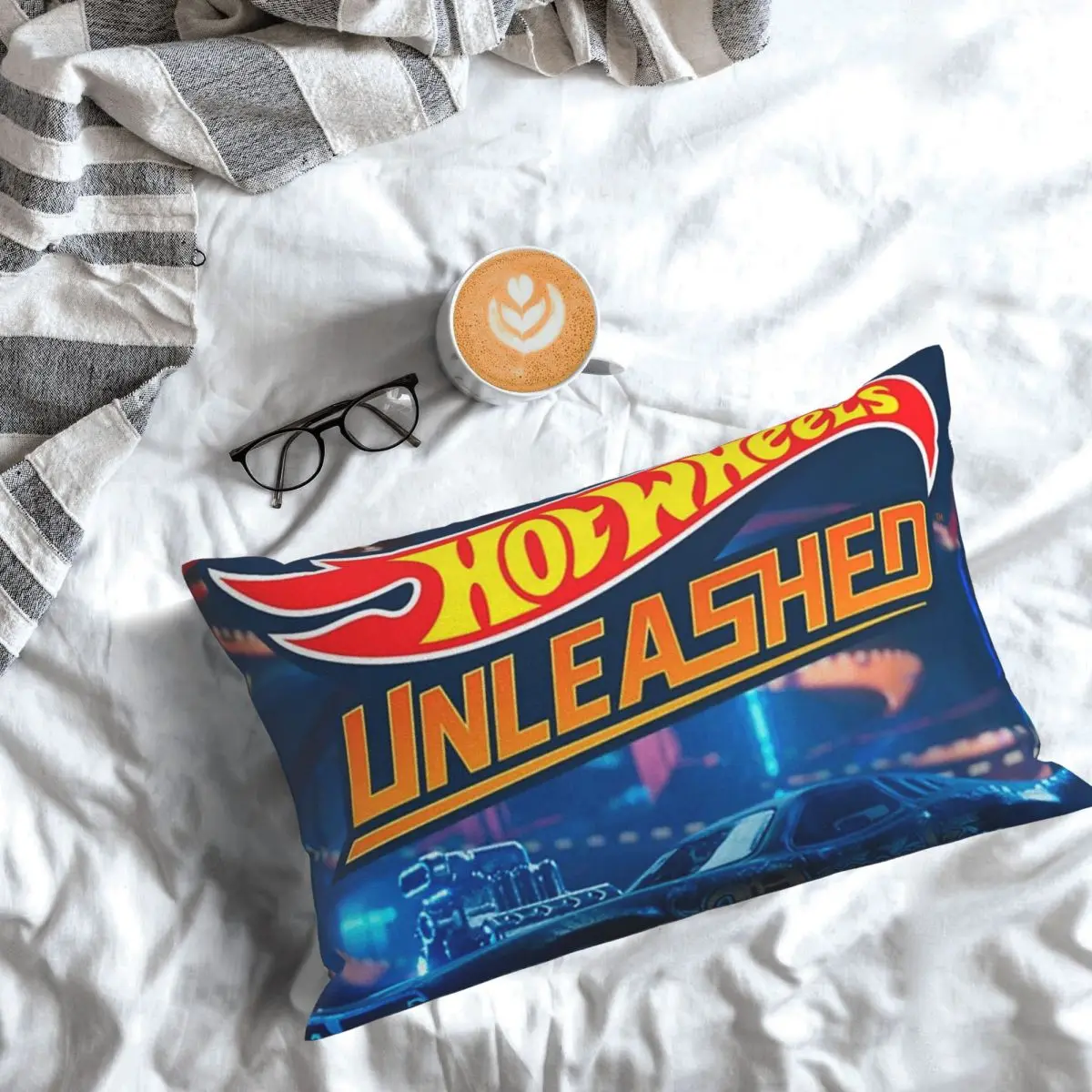 Hot Wheels Cars Rectangle Pillowcase Cushion Cover Decorative Bedroom Bed Home Comfort Throw Pillow