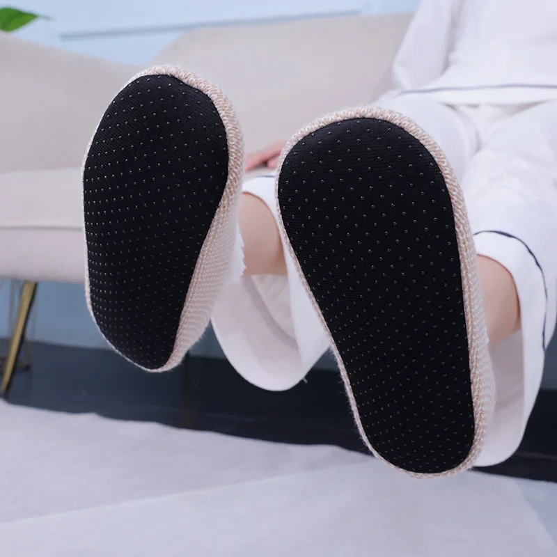 Women House Slipper Winter Warm Soft Contton Plush Non Skid Grip Sole Indoor Home Fluffy Shoes Flat Fuzzy snowflake Female