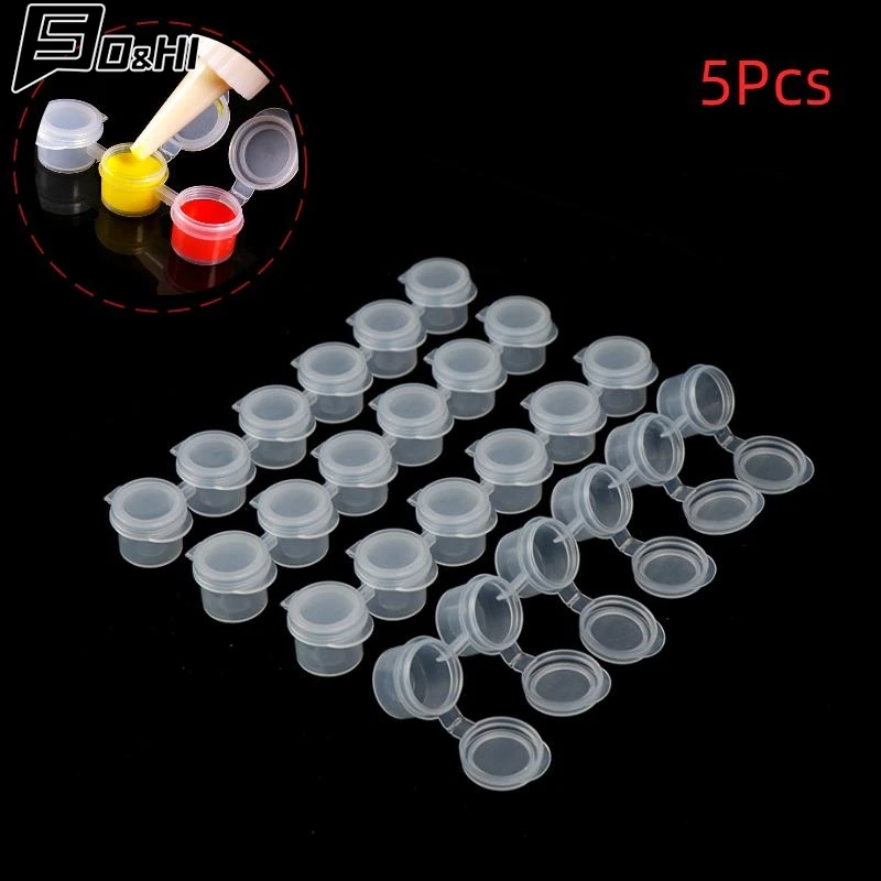 30Pcs Empty Joint Pigment Box Watercolour Oil Paint Acrylic Plastic Boxes Fine Art Paint Dispenser Boxes 2ml