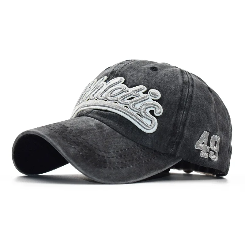 CNTANG Herren-Baseballmütze, Sommermode, Baumwolle, Buchstaben-Stickerei, Hip-Hop-Hut, Snapback, lässig, Outdoor, Herren, Sportkappen, verstellbar – Detail 8