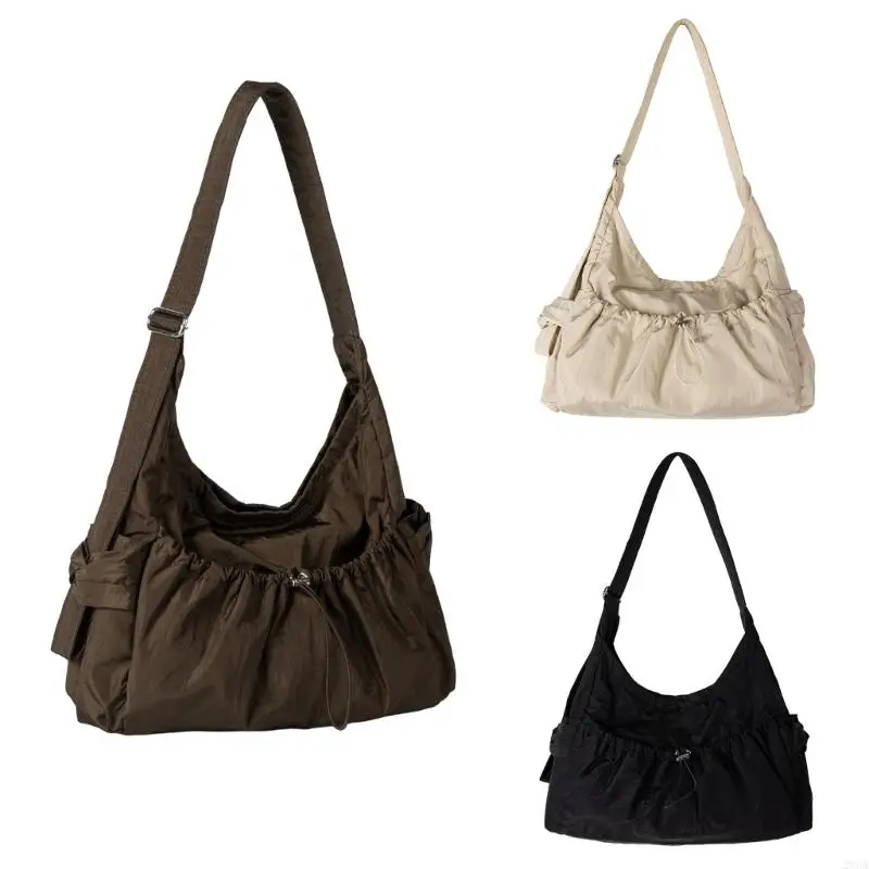 

Fashion Unisex Cloud Shaped Underarm Bag Adjustable Closure Practical Nylon Shoulder Bag Office Commute Outdoor Activities 20CA