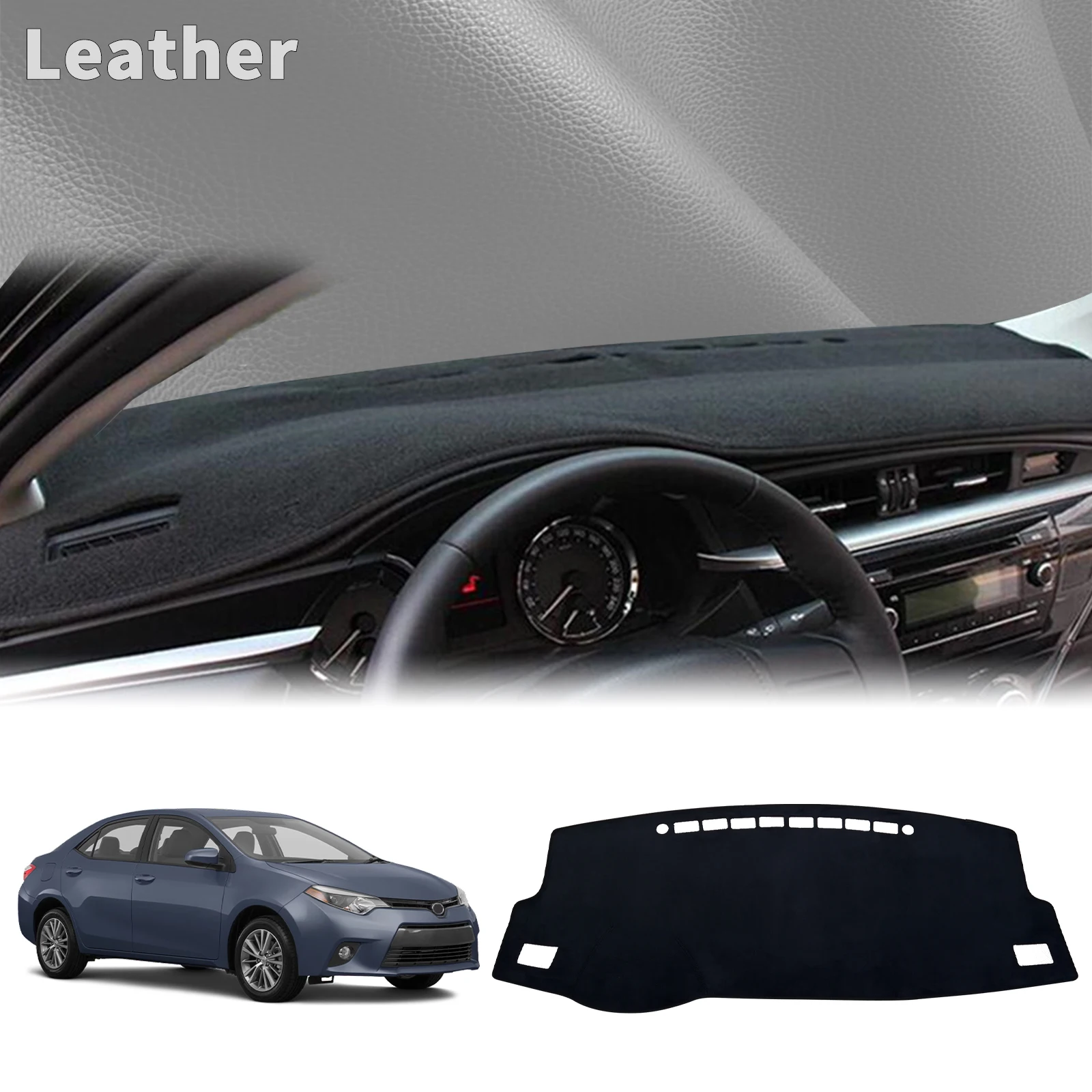 

fit for Toyota Corolla 2014 2015 2016 2017 2018 Car Dashmat Dashboard Cover Pad DashMat Sunshade Protective Carpet Accessories