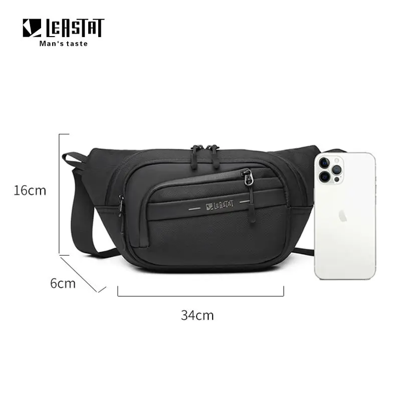 Waist Bag Waterproof Waist Bum Bag Running Jogging Belt Pouch Zip Fanny Pack  Mobile Phone Bag Oxford Cloth Chest Bag