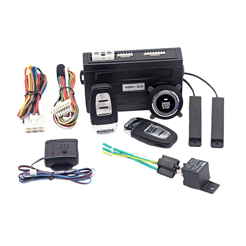 

Car Engine Start-Stop Ignition System Car Keyless Entry Kit Alarm System One-Button Start-Stop Central Lock