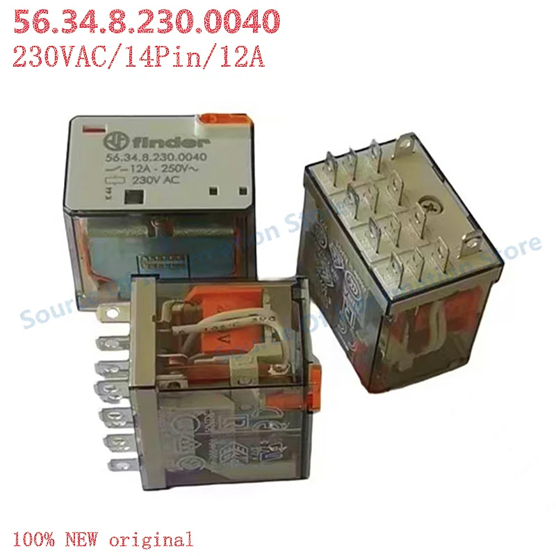 

56.34.8.230.0040 Finder Relay 230VAC 14-Pin 12A 100% New original