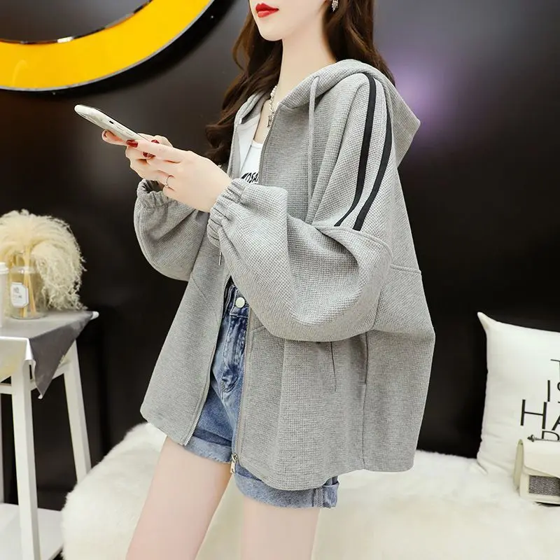 Women Hoodie 2026 New Casual Long Sleeve Pullover Spring Autumn Chic Design Streetwear Loose Trendy Outerwear