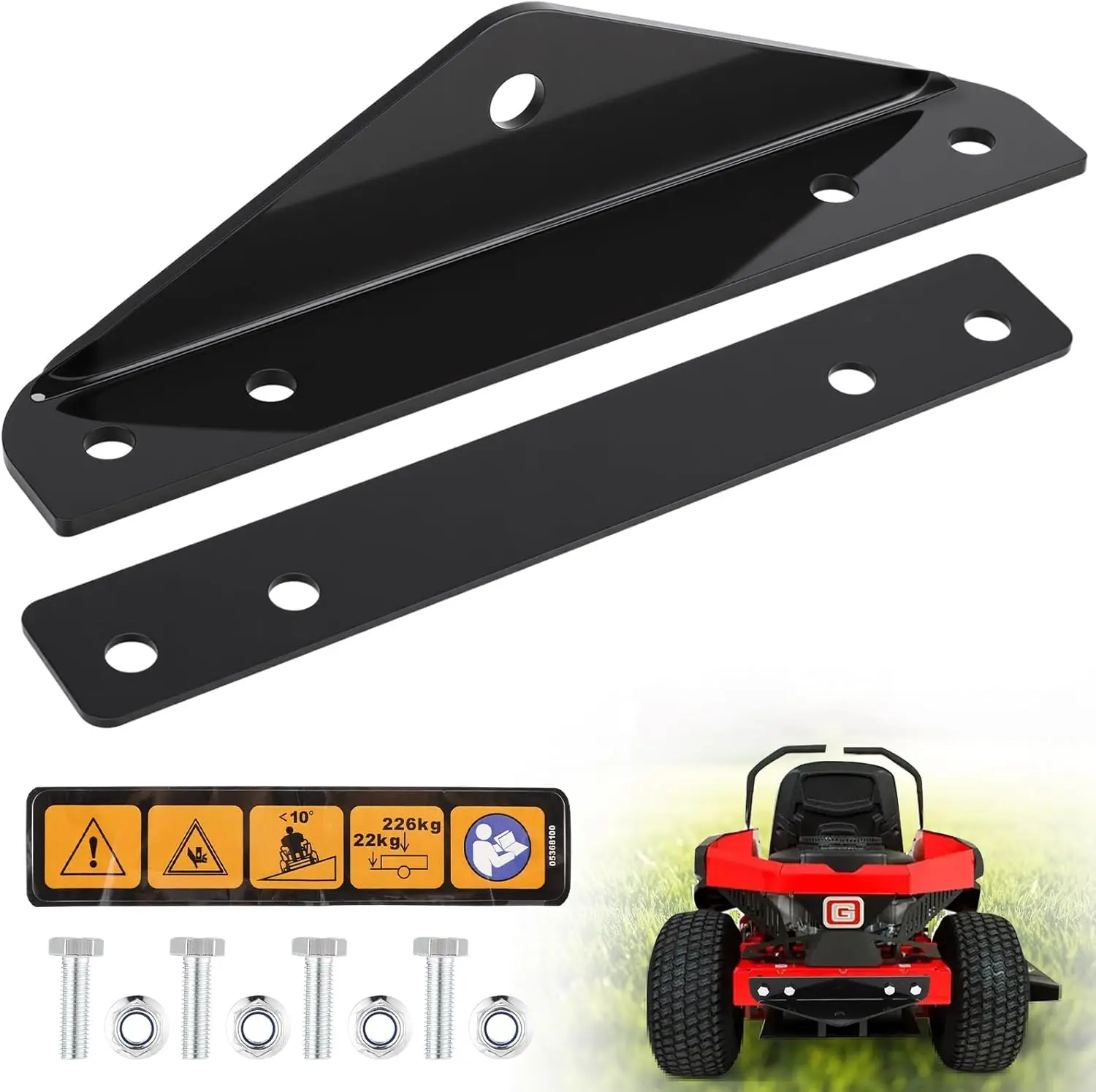

Trailer Hitch Kit Fit Heavy Duty Towing Attachment for Lawn Care
