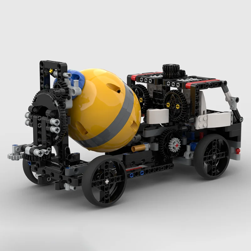 429 pçs moc caminhão misturador de concreto modelo técnico blocos de construção construção criativo presentes natal brinquedo idéia educação crianças