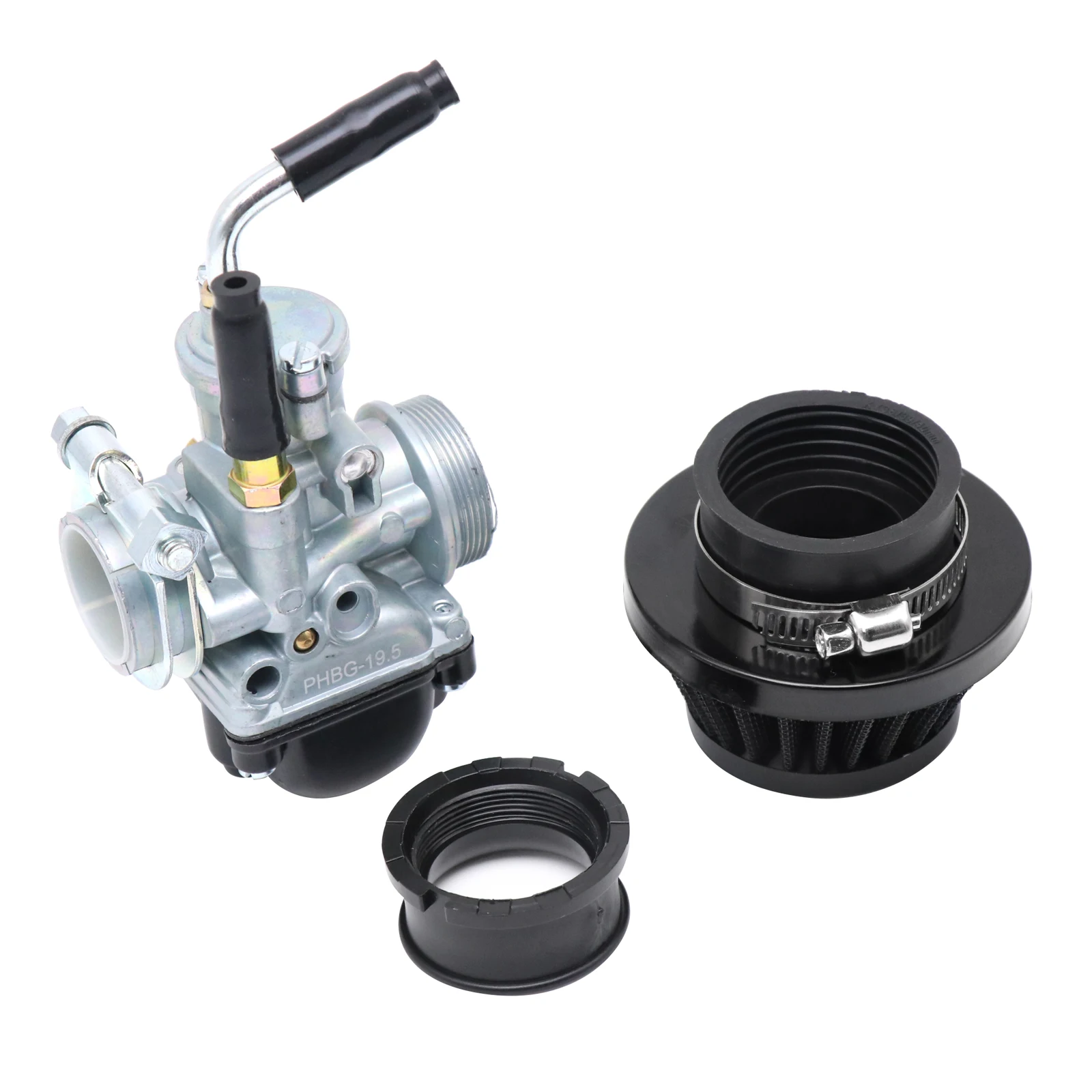 SCL MOTOS Motorcycle Dellorto Carburetor with Air Filter PHBG 17.5 19.5 21mm AD 4T 50-100cc Engine For Scooter Moped GY6 JOG