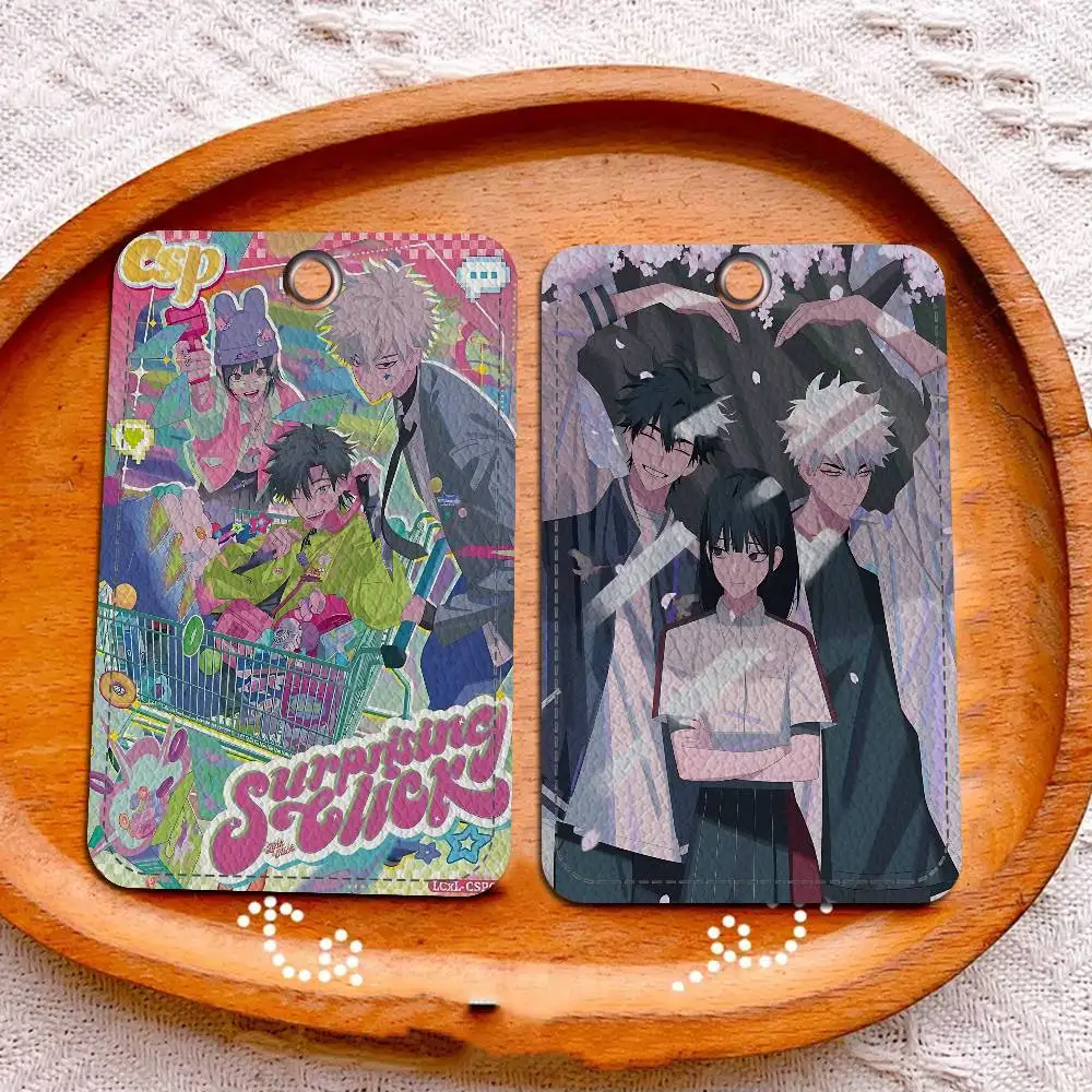 Popular Anime Link-Click Holder Keychain With Keychain For Access Card Bus Pass & Card Credit ID Bank Card Protective Case