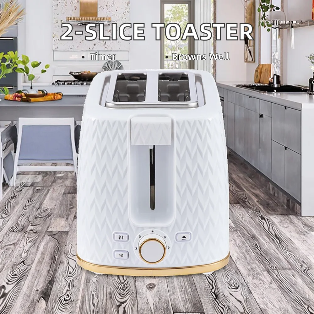 2-Slice Automatic Bread Toaster – Professional Electric Grille 3