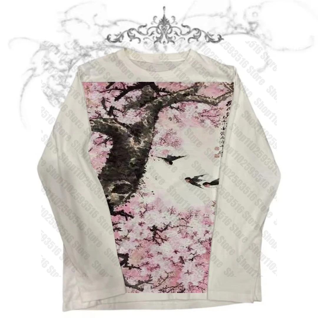 Star Girl Y2k Kitty 2000er Jahre Kleidung Y2k Tops 90er Jahre Kleidung Vintage Crop Top Damen Gothic Emo Frühling 2025, Frau Harajuku Langarm