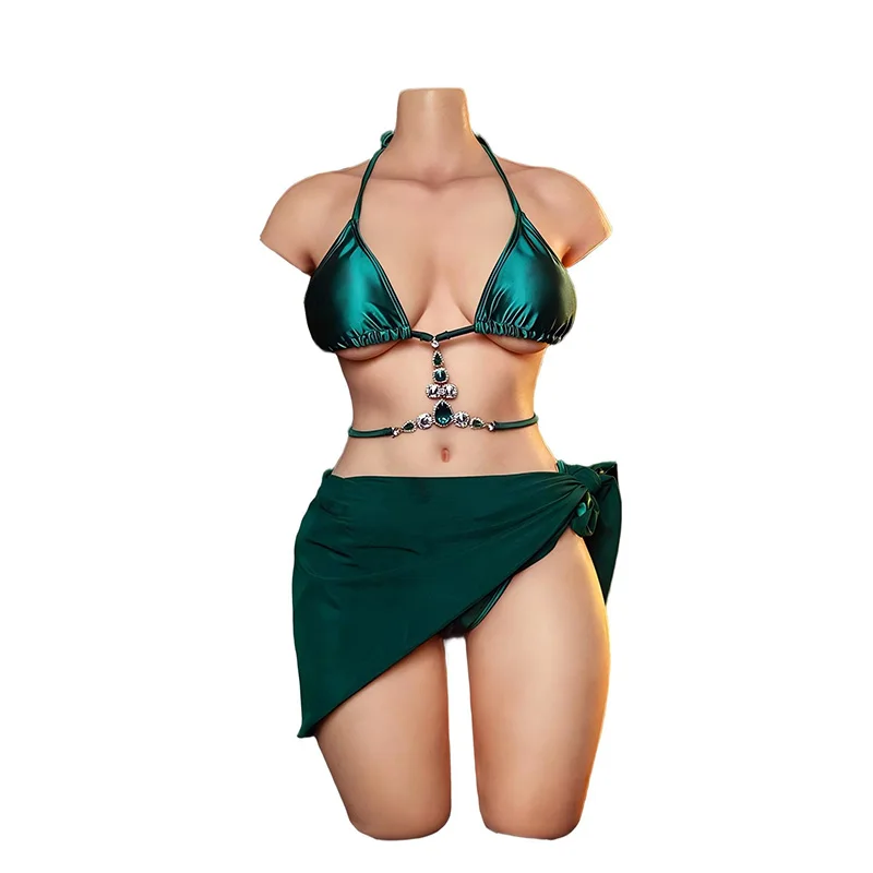 RENHEYUOU silicone 20KG silicone torso секскукла male masturbation realistic vaginal 3-hole half body doll adul sex toy