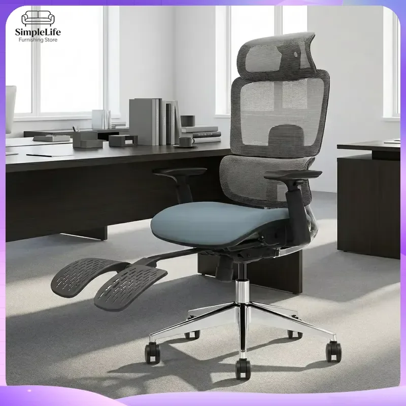 Ergonomic Office Chair with Adjustable Headrest Lumbar Support Heavy Duty Executive Chair Mesh Back Swivel Task Chair for