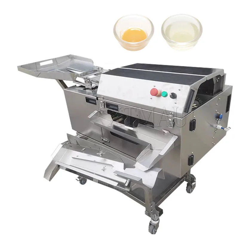 صفار البيض الأبيض منفصلة التجارية كسارة سحق قذيفة الكراك فاصل آلة كسر للبيض