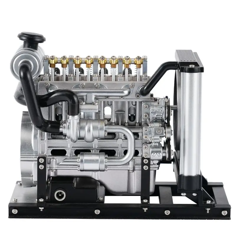 Mini four-cylinder diesel engine 3d three-dimensional metal assembly model mechanical building blocks puzzle toy gift