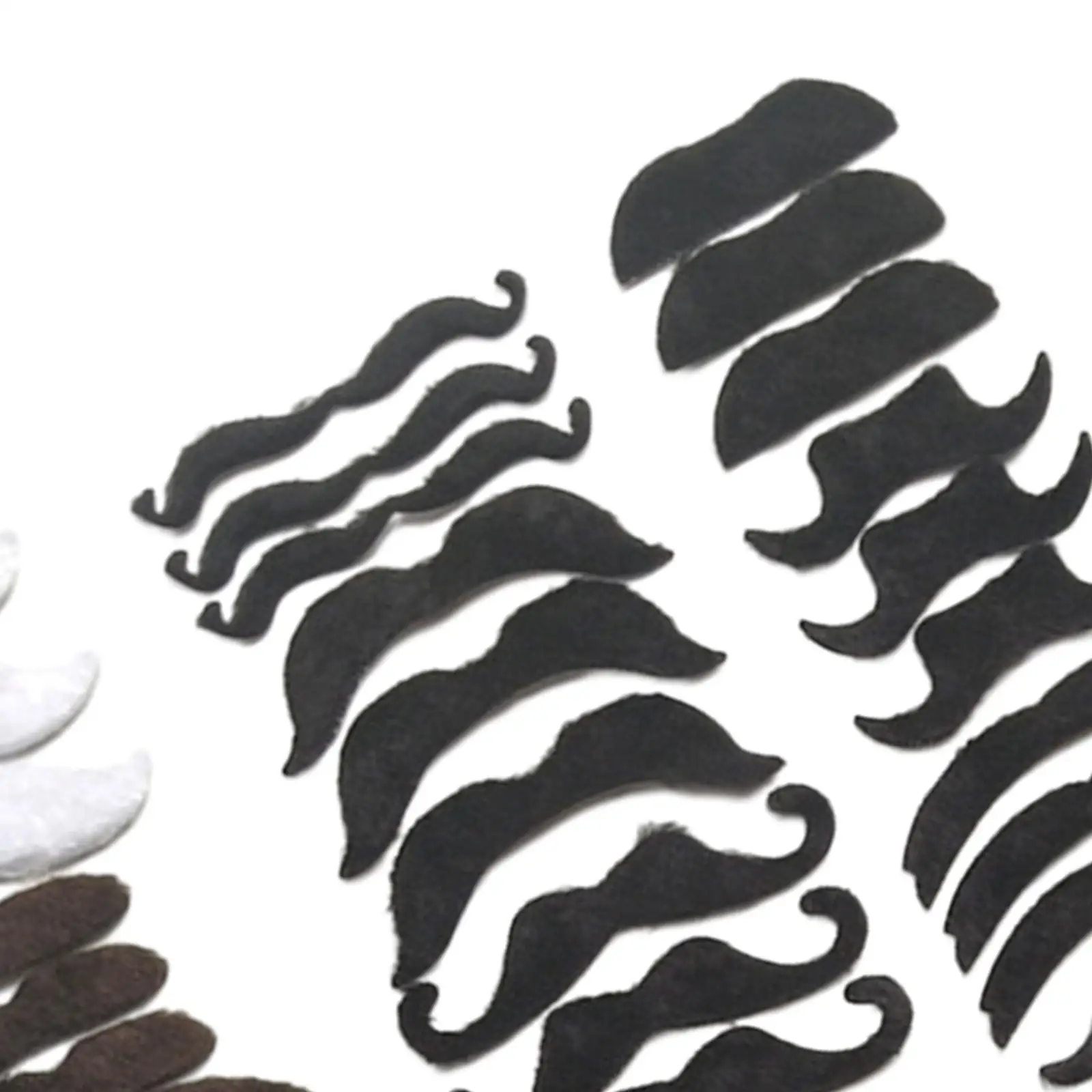 66x Fake Mustaches Hairy Beard Kids Adults 24 Designs Fake Beards Costume