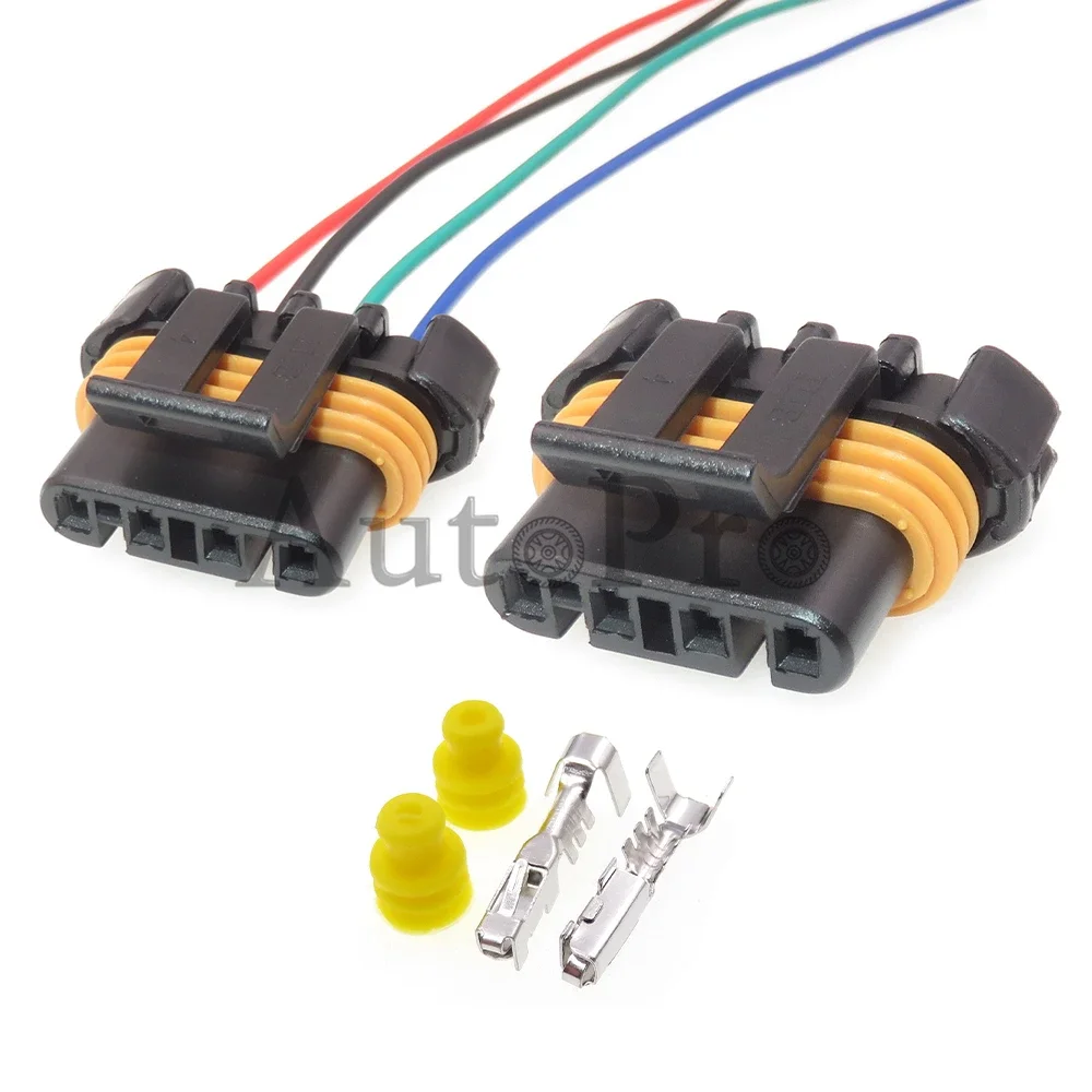 

1 Set 4 Hole 12186568 AC Assembly Auto Motor Waterproof Wire Harness Socket Car Alternator Plastic Housing Connector For Buick