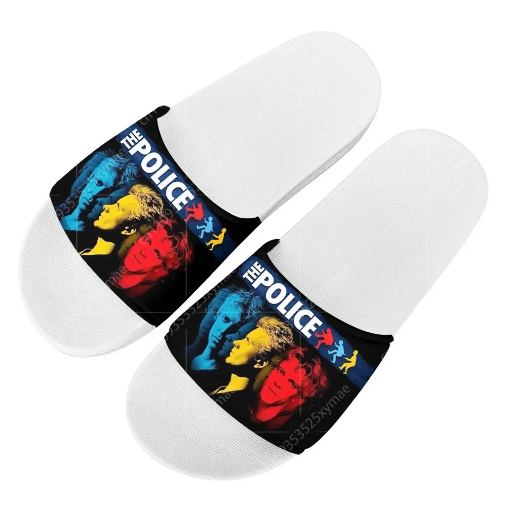 

The Police Rock Band Slippers Home Outdoor Casual Water Shoes Men Women Teenager Beach Pool Sandals Summer Cool Slipper