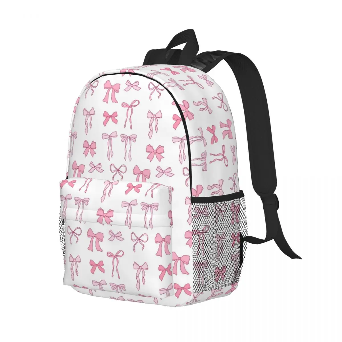 Rosa arco adesivo pacote design mochila venda quente mochila grande capacidade meninos meninas bookbag sacos de ombro das crianças dos homens saco escolar