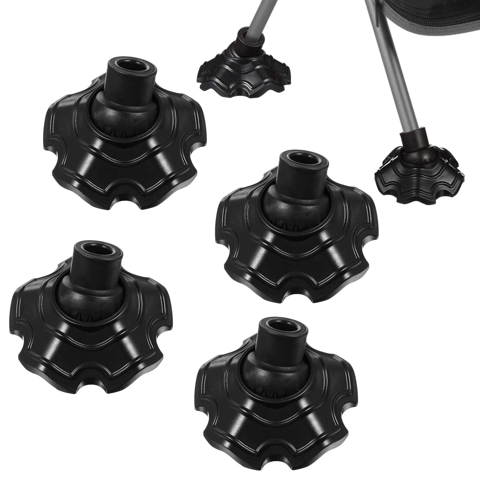 

4Pcs Premium Chair Leg Floor Protectors Thicken Non-Slip Covers for Camping Furniture Protection on Soft Ground