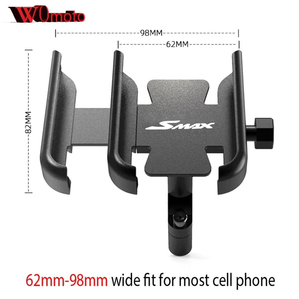 For YAMAHA SMAX155 SMAX 155 S-MAX155 Universal Motorcycle Accessories Phone Holderbar Mirror GPS Stand Navigation Bracket