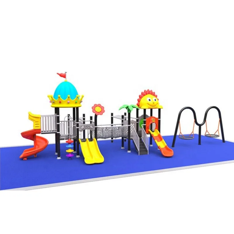 卸売価格の子供用屋外遊具ブランコと滑り台セット