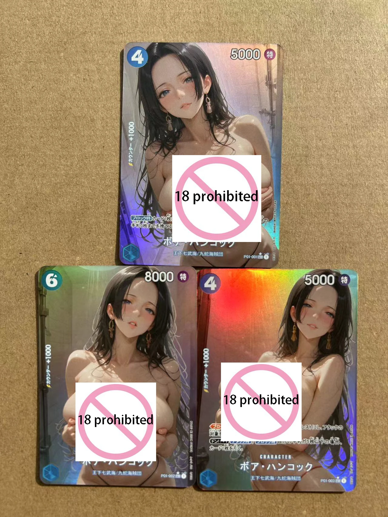 

3Pcs/set Diy One Piece Nami Nico Boa Hancock Robin Self Control Collect Signature Trading Flash Card Anime Cartoon Gift