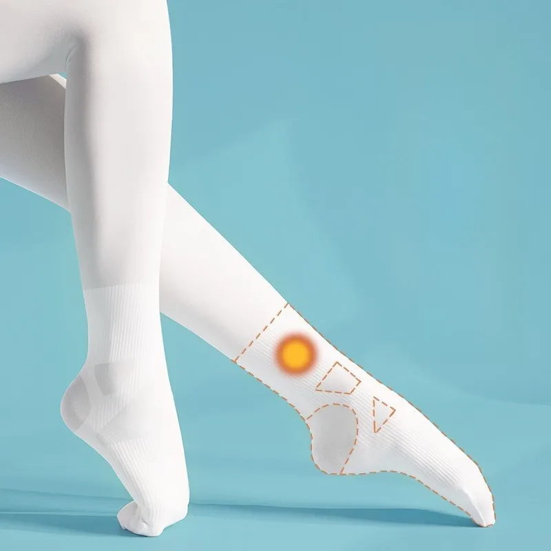 

White Velvet Anti Sprain Kids Dance Pantyhose For Girls Ballet Training Breathable High Stretch Soft Durable Practice Stockings