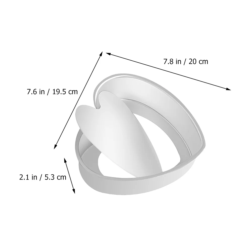 

Heart Shaped Cake Pan with Detachable Bottom Nonstick Oven Safe Aluminum Alloy Baking Tray for Desserts Cakes Easy Release