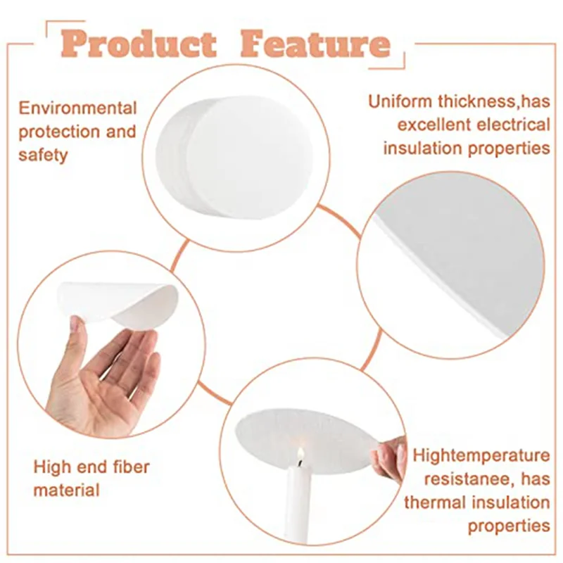 100 Sheets Round Microwave Kiln Paper Shelf Paper 4.7 Inch Ceramic Fiber Paper Insulation Ceramic Fiber Blanket ST