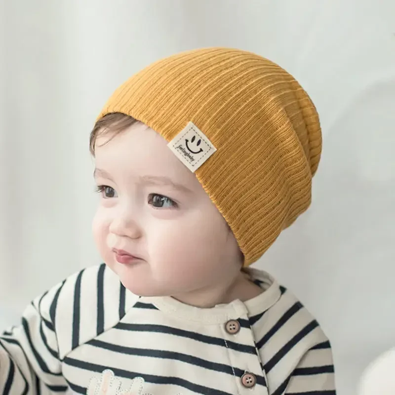 Newborn Hats Autumn and Winter Thickened Knitted Cotton Hats for Boys and Girls Baby Pullover Hats Spring and Autumn Baby Hats