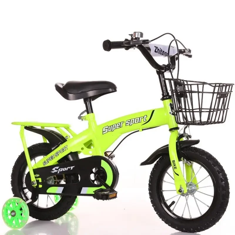 Vélo ville enfants vélo 12-18 pouces garçon Flash roue 2-9 ans bébé réglable avec siège de bouilloire Durable nouveau