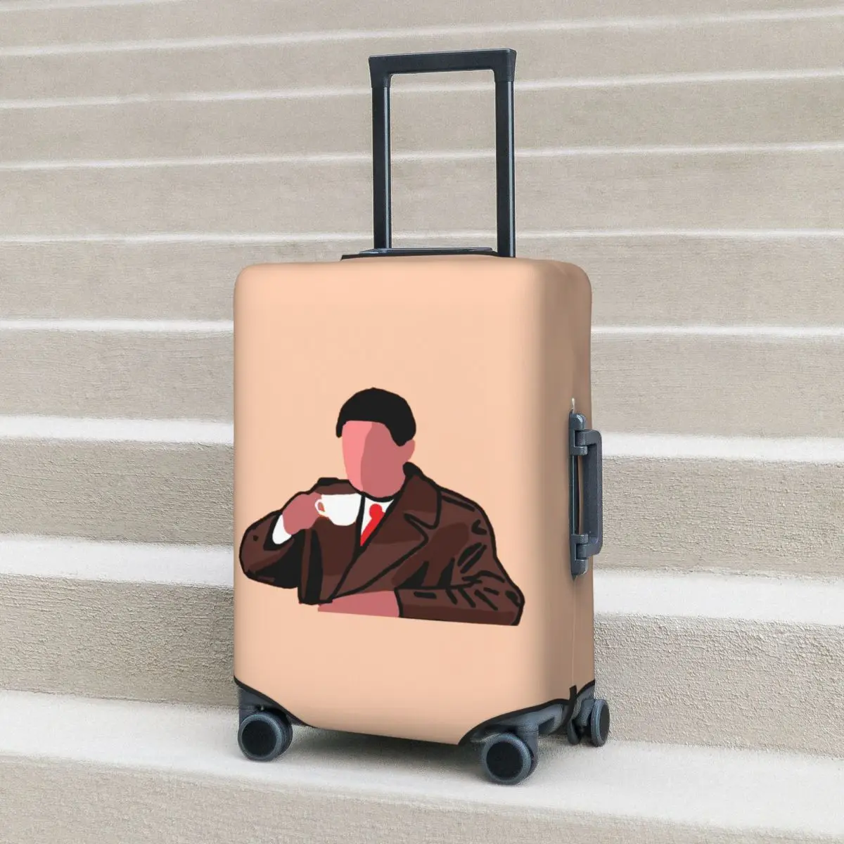 

Twin Peaks Agent Dale Cooper Suitcase Cover Protection Elastic Travel Luggage Protector Covers for 18-32 Inch