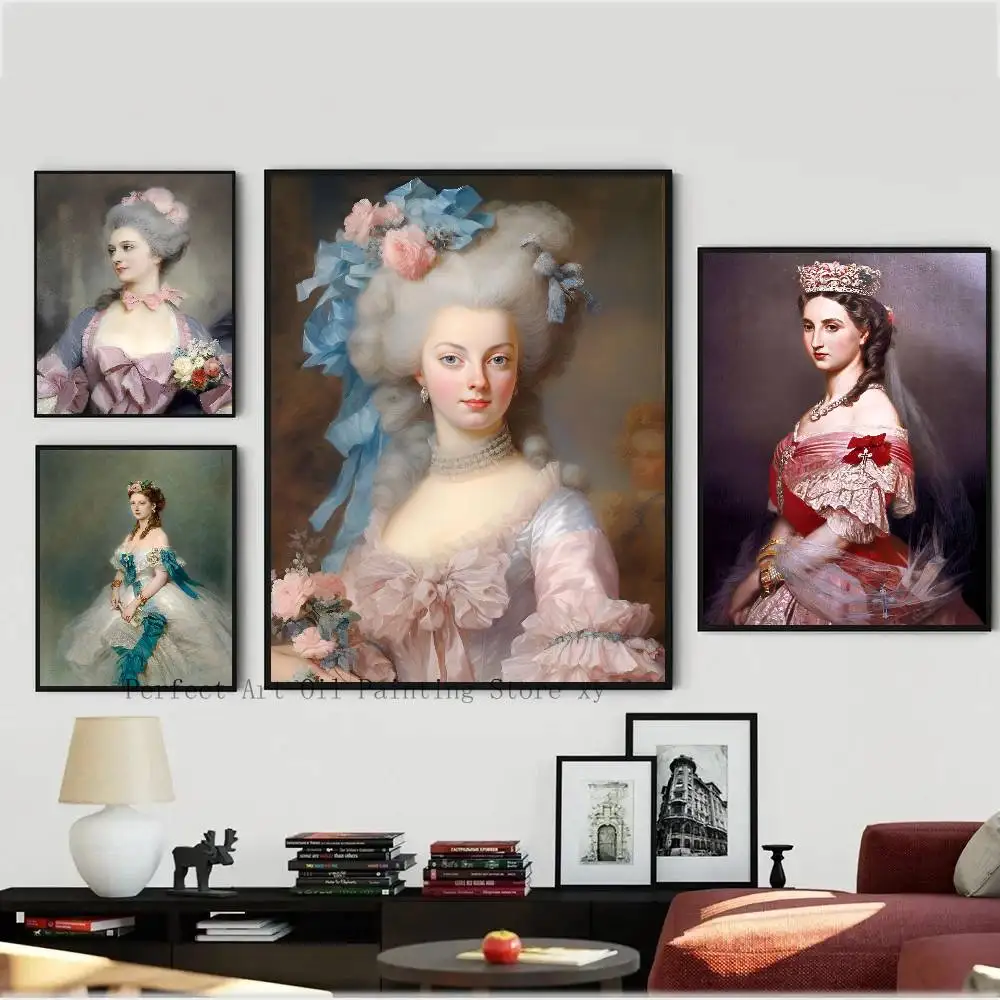 1 قطعة ماري أنطوانيت المشارك ذاتية اللصق الفن مقاوم للماء ورقة ملصق مقهى بار غرفة جدار ديكور