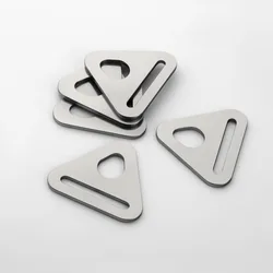 5Pcs Stainless Steel Triangle Buckle 28mm Adjuster Triangle Ring with Bar Caravan Tent Fixing Buckle bag luggage accessories