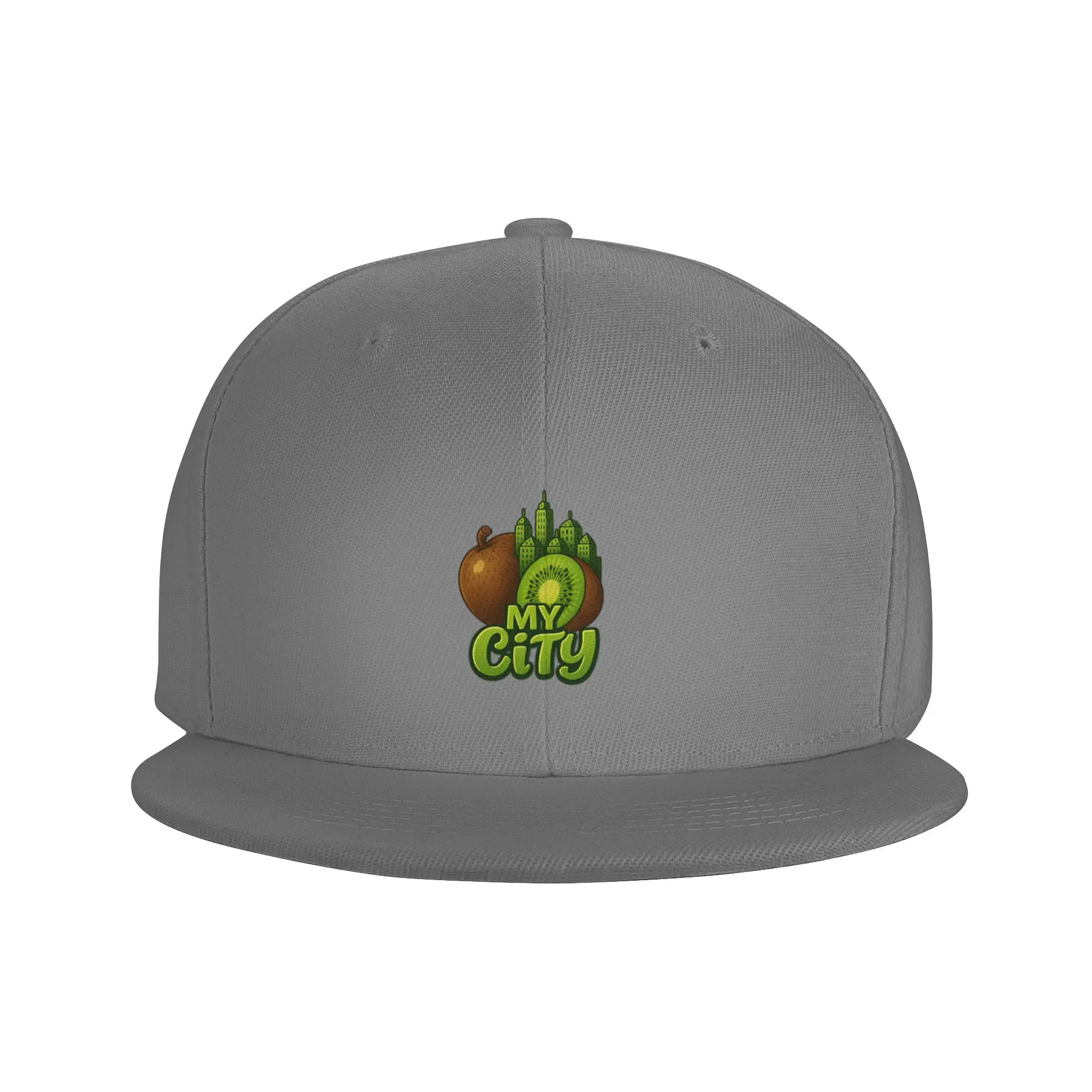 Fashion My City Kiwi Flat Brim Sun Hat  Vintage Distressed Summer Woman Cap