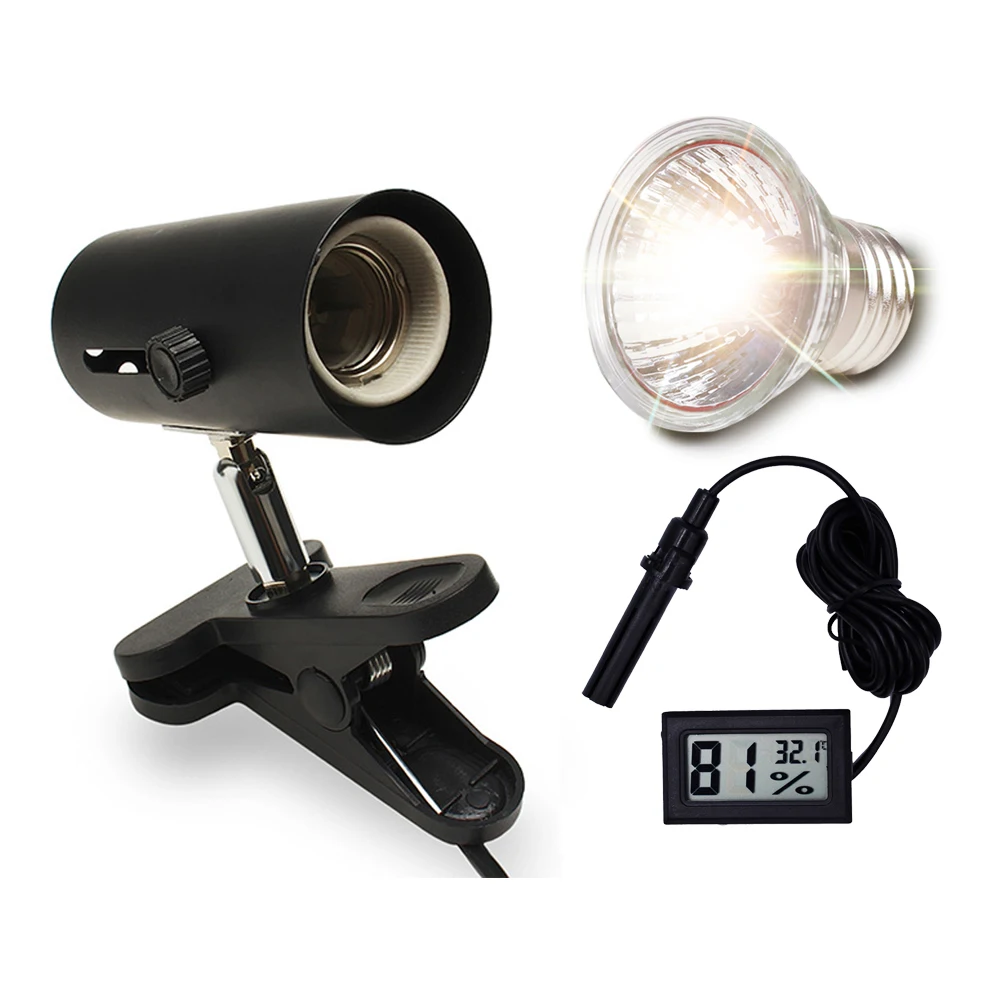 Электронный термометр-гигрометр с креплением, керамический светильник ель света