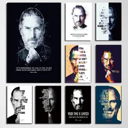Inspirational Steve Jobs Success Quotes Wall Art, Canvas Print Poster, Home, Living Room, Office, Classroom Decoration Painting