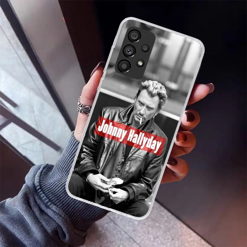 Johnny Hallyday Music Phone Case For Samsung Galaxy A15 A14 A13 A12 A55 A54 A53 A52S A25 A24 A35 A34 A23 A33 A22 A32 A05S A03S A