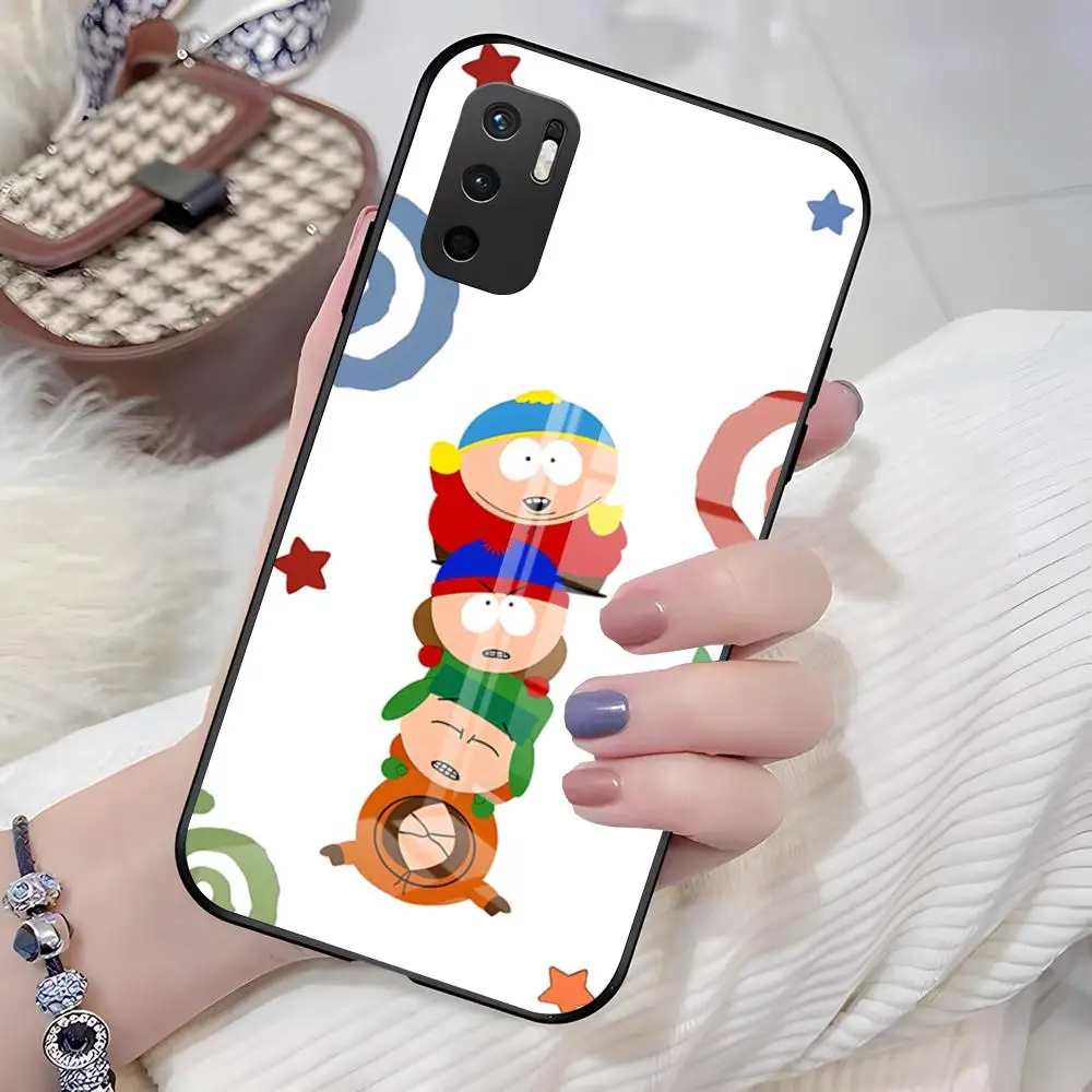 Anime S-South Park Handyhülle für Xiaomi 15u 14 12 Pro 13 Lite 11t Redmi Note 15pro 14 13 12 11s Glasabdeckung
