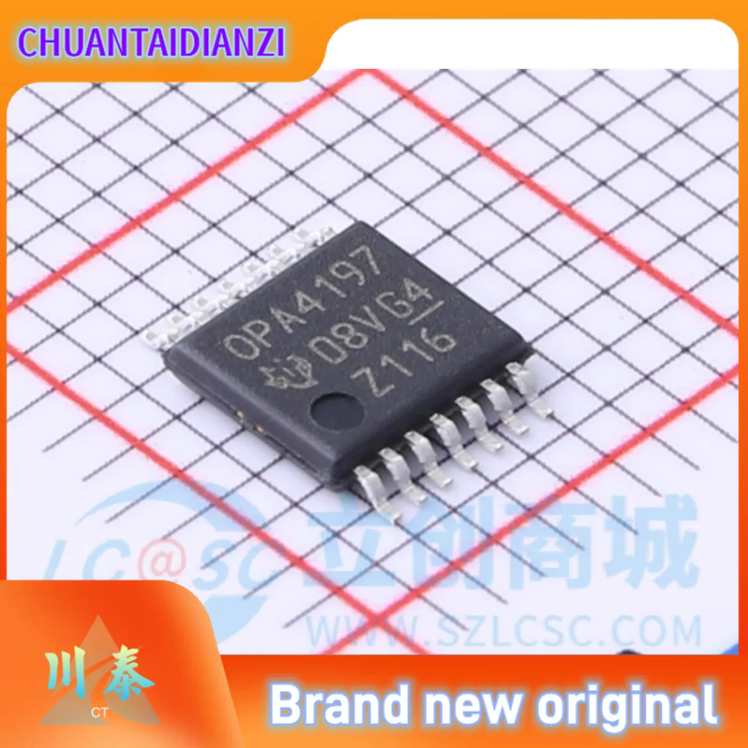 10pcs/lot OPA4197IPWR OPA4197 TSSOP-14 package Original genuine Operational amplifier chip